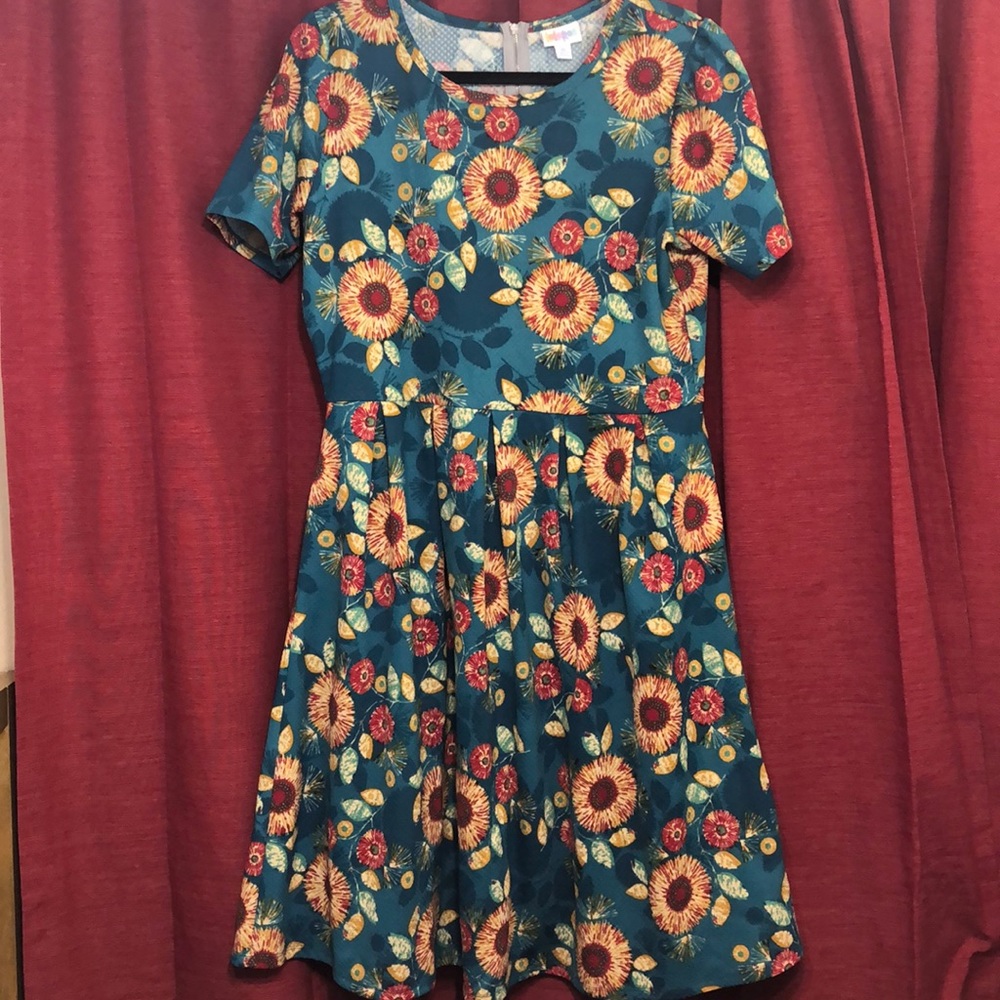 LulaRoe-Turquoise Floral